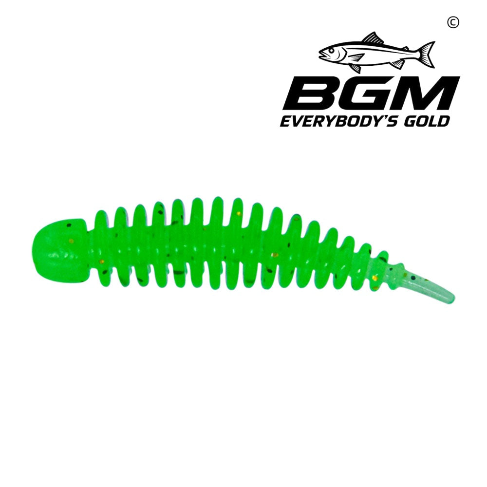 BigGoldmine Needle-Tail Bubbleworm Soft Plastic Lure – Shad Profile, 20/50 Pack