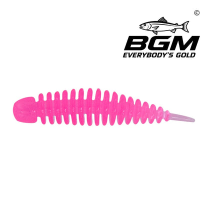 BigGoldmine Needle-Tail Bubbleworm Soft Plastic Lure – Shad Profile, 20/50 Pack