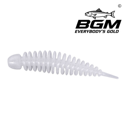 BigGoldmine Needle-Tail Bubbleworm Soft Plastic Lure – Shad Profile, 20/50 Pack
