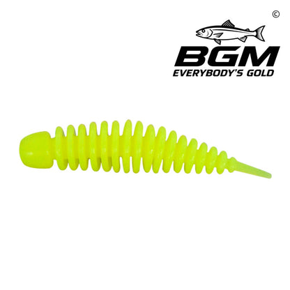 BigGoldmine Needle-Tail Bubbleworm Soft Plastic Lure – Shad Profile, 20/50 Pack