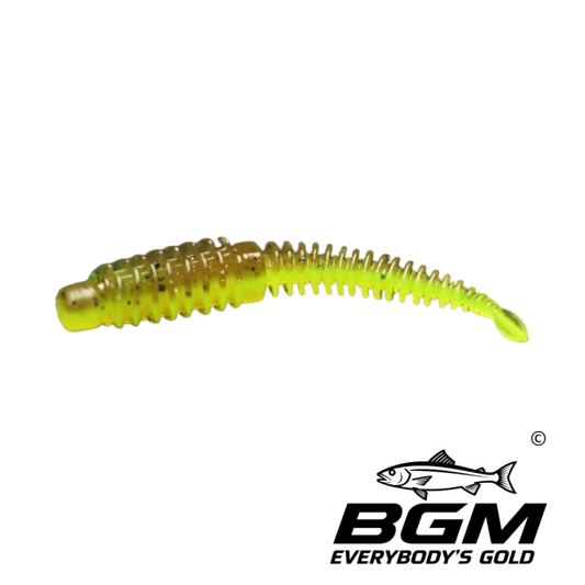 BigGoldmine Ribster Soft Plastic Stick Bait Worm – Texas Rig Drop Shot, 3 Sizes 5 Colors
