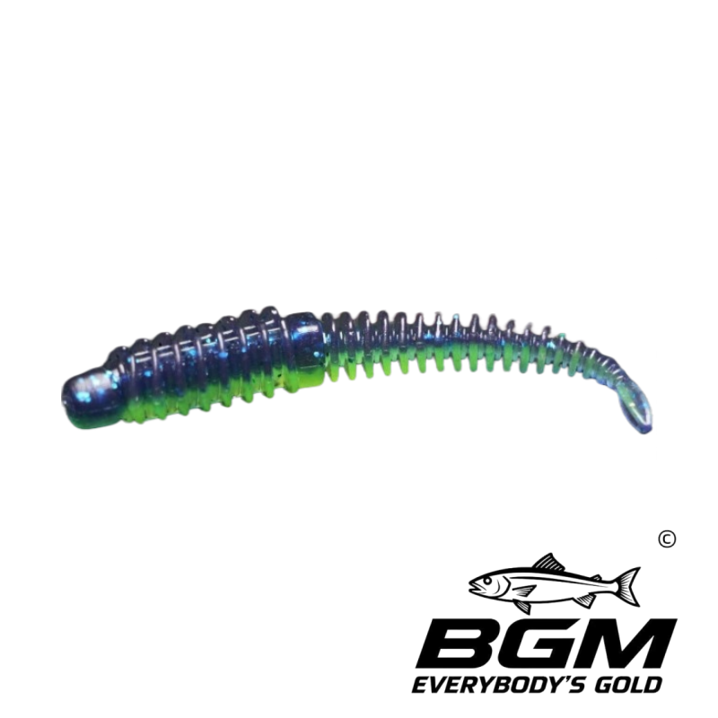 BigGoldmine Ribster Soft Plastic Stick Bait Worm – Texas Rig Drop Shot, 3 Sizes 5 Colors