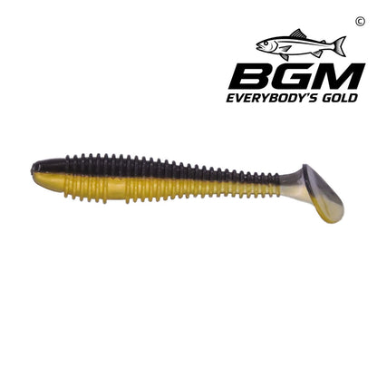 BigGoldmine Paddle-Tail Swimbait Soft Plastic Fishing Lure – Bass Bait, Jig Trailer