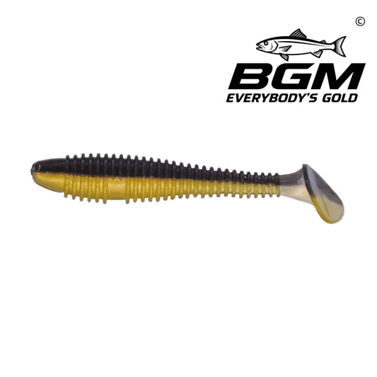 BigGoldmine Paddle-Tail Swimbait Soft Plastic Fishing Lure – Bass Bait, Jig Trailer