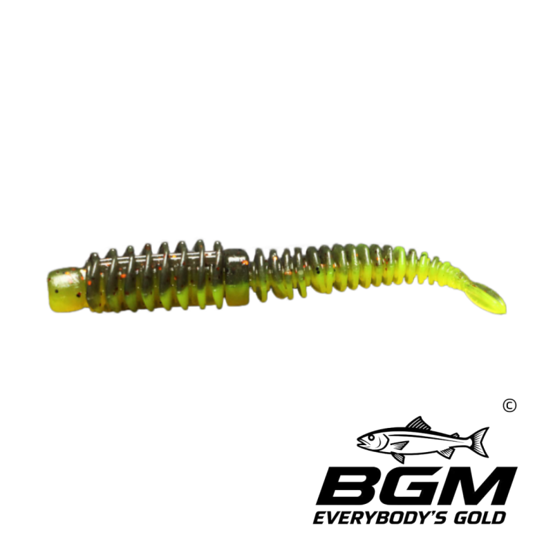 BigGoldmine Ribster Soft Plastic Stick Bait Worm – Texas Rig Drop Shot, 3 Sizes 5 Colors