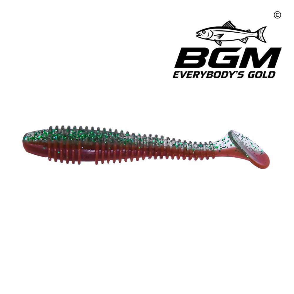 BigGoldmine Paddle-Tail Swimbait Soft Plastic Fishing Lure – Bass Bait, Jig Trailer