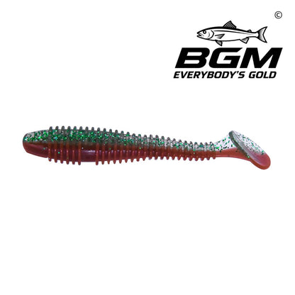 BigGoldmine Paddle-Tail Swimbait Soft Plastic Fishing Lure – Bass Bait, Jig Trailer