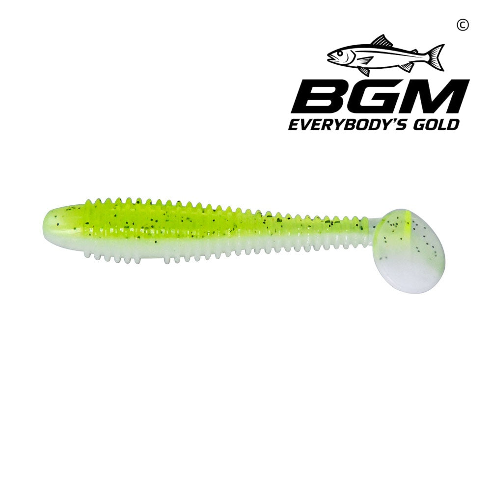 BigGoldmine Paddle-Tail Swimbait Soft Plastic Fishing Lure – Bass Bait, Jig Trailer