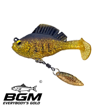 BigGoldmine Pre-Rigged Jig Head Soft Fishing Lure Set – Bass Walleye Pike, 3pcs