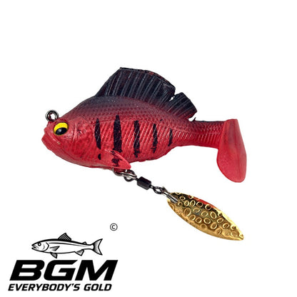 BigGoldmine Pre-Rigged Jig Head Soft Fishing Lure Set – Bass Walleye Pike, 3pcs