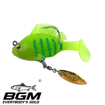 BigGoldmine Pre-Rigged Jig Head Soft Fishing Lure Set – Bass Walleye Pike, 3pcs